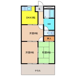 エスポアールＴＡＣＨＩＢＡＮＡの物件間取画像